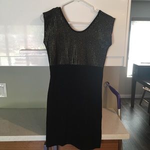 American Apparel Black Sparkle Dress